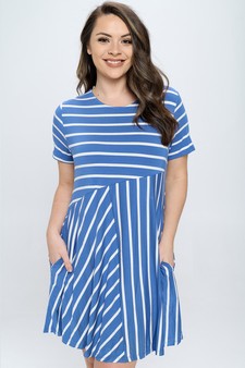 Women’s Multidirectional Lined A-line Dress style 4