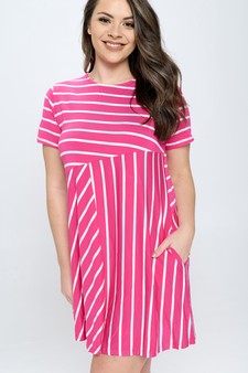 Women’s Multidirectional Lined A-line Dress style 4