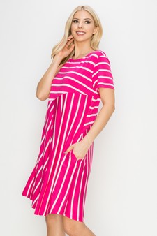 Women’s Multidirectional Lined A-line Dress style 2