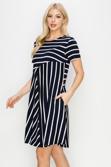 Women’s Multidirectional Lined A-line Dress style 2