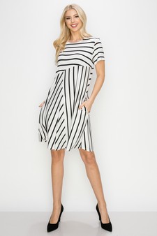 Women’s Multidirectional Lined A-line Dress style 4