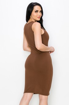 Women's Party Favor Front-Cut out Sleeveless Bodycon Dress style 3