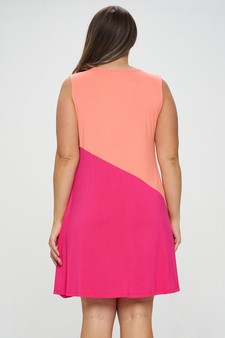 Women’s Voluminous Color Block Dress style 3