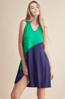 Women’s Voluminous Color Block Dress