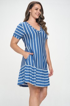 Women’s Tailored To Me Striped Dress style 2