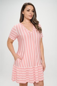 Women’s Tailored To Me Striped Dress style 4