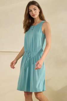 ETA 04/24/26- French Terry Button Accent Drawstring Dress with Pockets (XL only) style 3