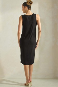 Women's Ribbed V-Neck Tank Dress style 2