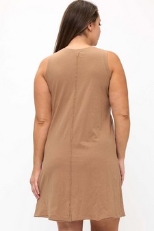 ETA 06/06/25 - Women's Easy Breeze Raw Edge Sleeveless Cotton Dress style 2