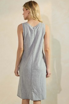 ETA 06/03/25 - Women's Easy Breeze Raw Edge Sleeveless Cotton Dress style 2