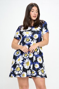 Women’s Classic Wild Daisies A-Line Dress (XL only)