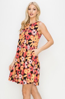 Women’s Beauty in Bloom A-Line Dress style 2