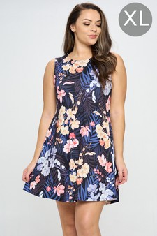Women’s Shadow Garden Sleeveless Dress (XL only)