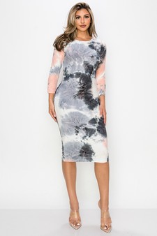 Women’s Hazy Sky Tie Dye Dress style 4