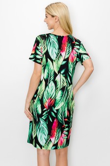 Women’s A Look into Paradise T-Shirt Dress style 3