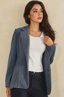 ETA 08/06/26 - The Classic Soft Corduroy One-Button Blazer