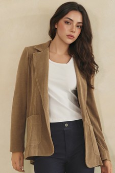 ETA 07/31/26 - The Classic Soft Corduroy One-Button Blazer style 4