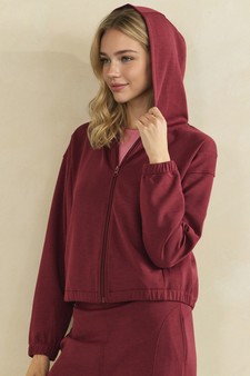 ETA 08/13/26 - LightWeight Modal Scuba Zip-Up Hooded Jacket style 3