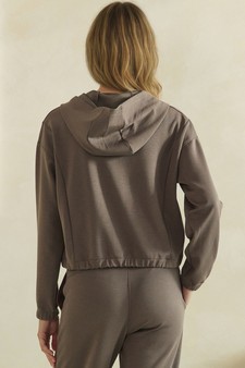 ETA 08/13/26 - LightWeight Modal Scuba Zip-Up Hooded Jacket style 2