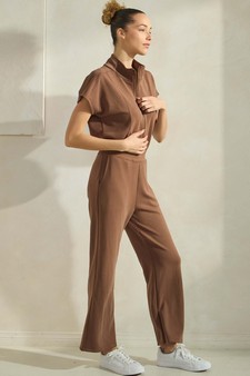 Women's UltraChic Soft Shortsleeve Jumpsuit style 3