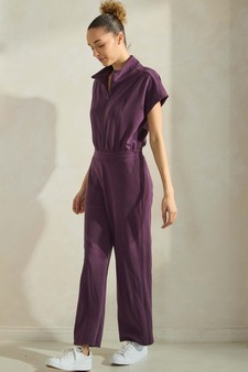 Women's UltraChic Soft Shortsleeve Jumpsuit style 3