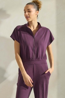 Women's UltraChic Soft Shortsleeve Jumpsuit style 4