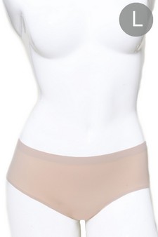 LARGE Women's Seamless Bikini Brief's Color: Beige