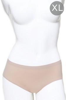 XL: Women's Seamless Bikini Brief's Color: Beige