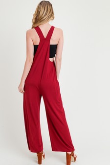 Women's Wide Leg Jumpsuit Overalls with Pockets style 4