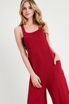 Women's Wide Leg Jumpsuit Overalls with Pockets style 6