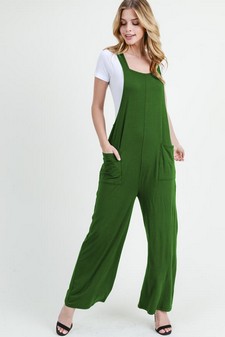 Women's Wide Leg Jumpsuit Overalls with Pockets