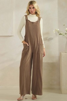 The Classic Relaxed Wide-Leg Corduroy Overalls style 5