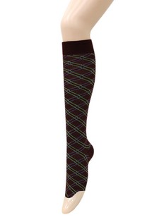 BIAS PIN STRIPED KNEE HIGH SOCKS style 4