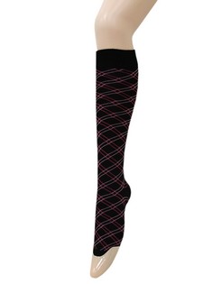 BIAS PIN STRIPED KNEE HIGH SOCKS style 5