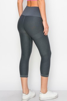 Women's High Performance Moto Style Capri Compression Leggings style 3