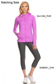 Seamless Active Living Jacket with Hoodie style 6