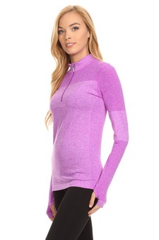 Seamless Active Living Pull Over Top style 2