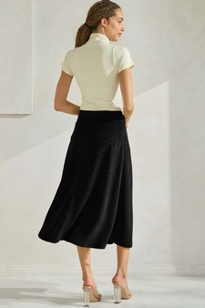 Women's Corduroy Flared Long Skirt style 2