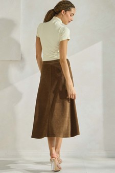 eta 01/09/25 - Women's Corduroy Flared Long Skirt style 2