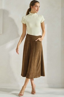 eta 01/09/25 - Women's Corduroy Flared Long Skirt style 4