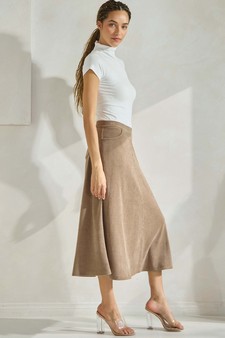 eta 01/09/25 - Women's Corduroy Flared Long Skirt style 3