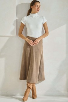 eta 01/09/25 - Women's Corduroy Flared Long Skirt style 5