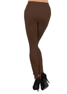 Solid Color Seamless Fleece Lined Legging style 2