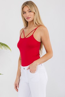 Women's Seamless Strappy Detail Cami Top style 2