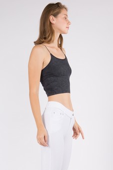 Lady’s Acid Wash Seamless Crop Cami style 2