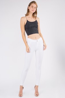 Lady’s Acid Wash Seamless Crop Cami style 4