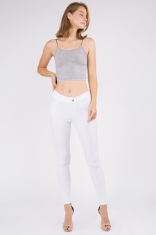 Lady’s Acid Wash Seamless Crop Cami style 4