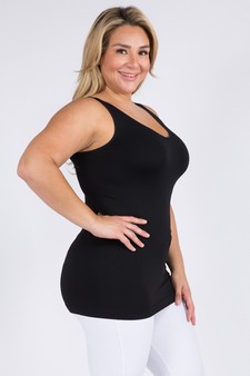 Lady's V or U Neckline Reversible Seamless Tank style 2