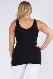 Lady's V or U Neckline Reversible Seamless Tank style 3