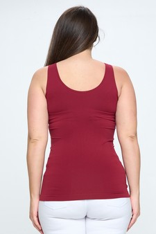 Lady's V or U Neckline Reversible Seamless Ta style 3